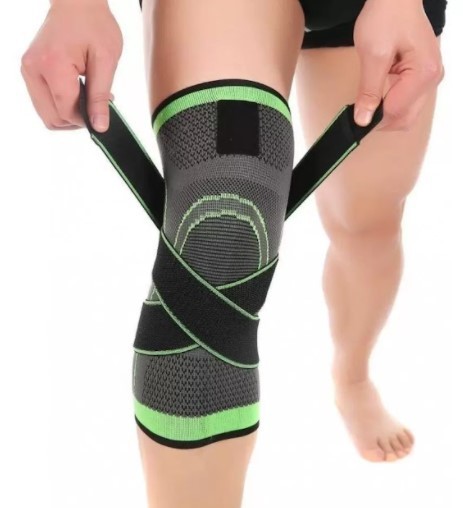 

Наколенник бандаж Knee support серо-салатовый (SH-2599)