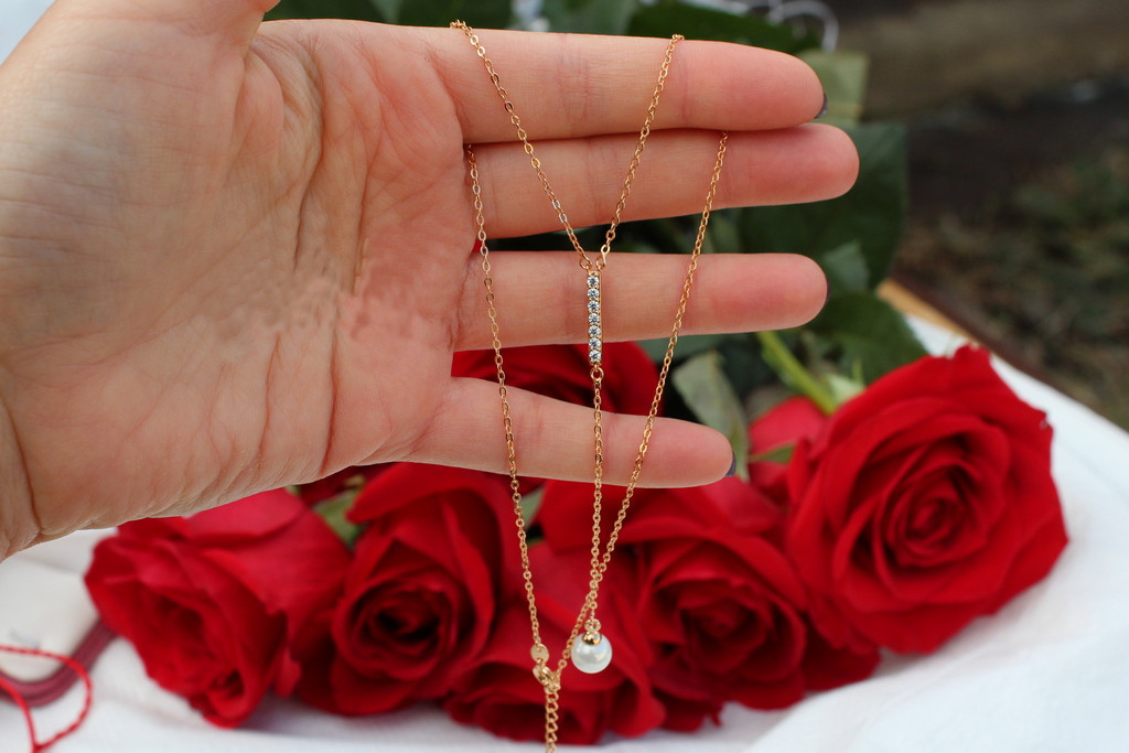 

Набор Xuping Jewelry с жемчугом 40 см добавка 5 см золотистый