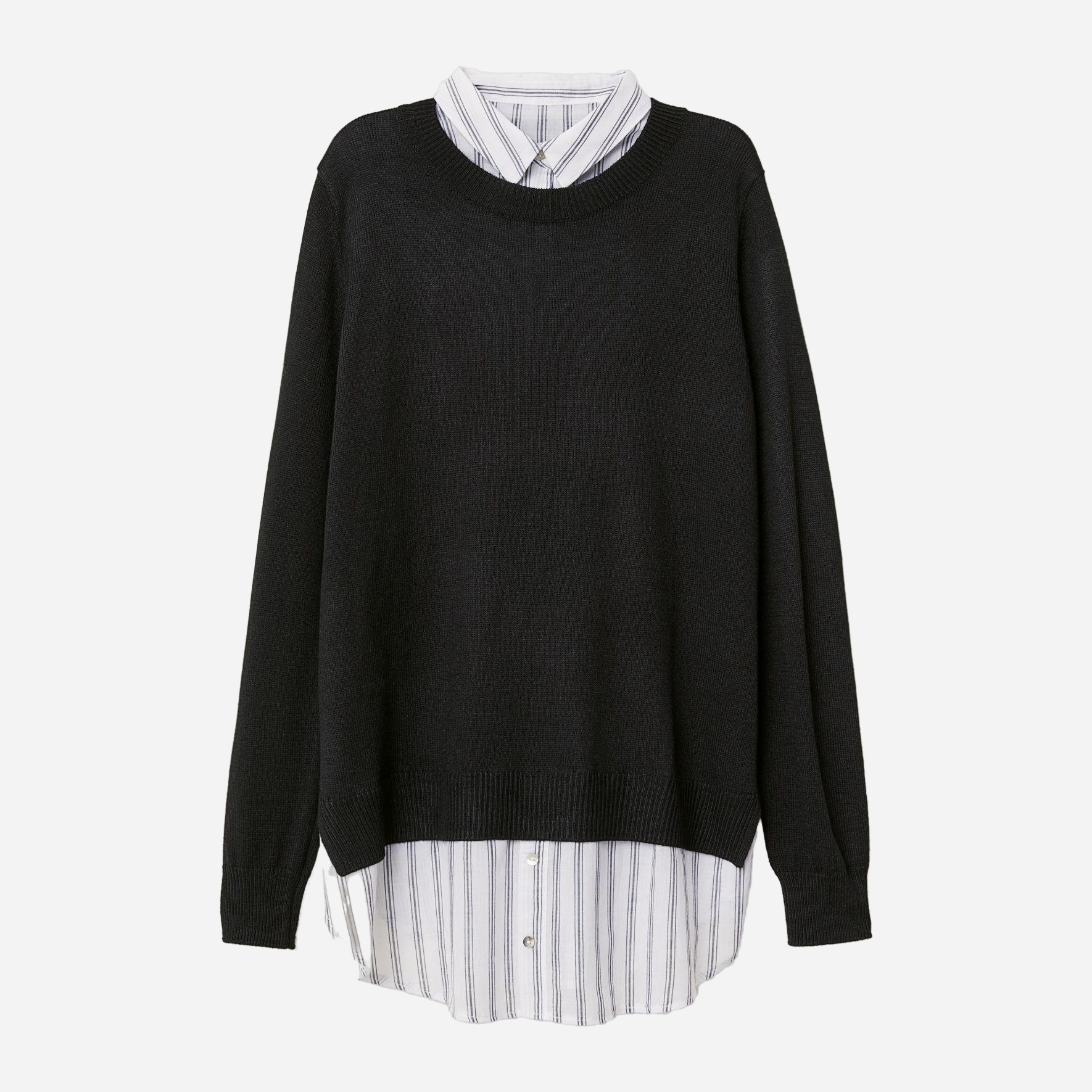

Джемпер H& XAZ168343MZTQ  Черный с белым и серым, Джемпер H&M XAZ168343MZTQ M Черный с белым и серым