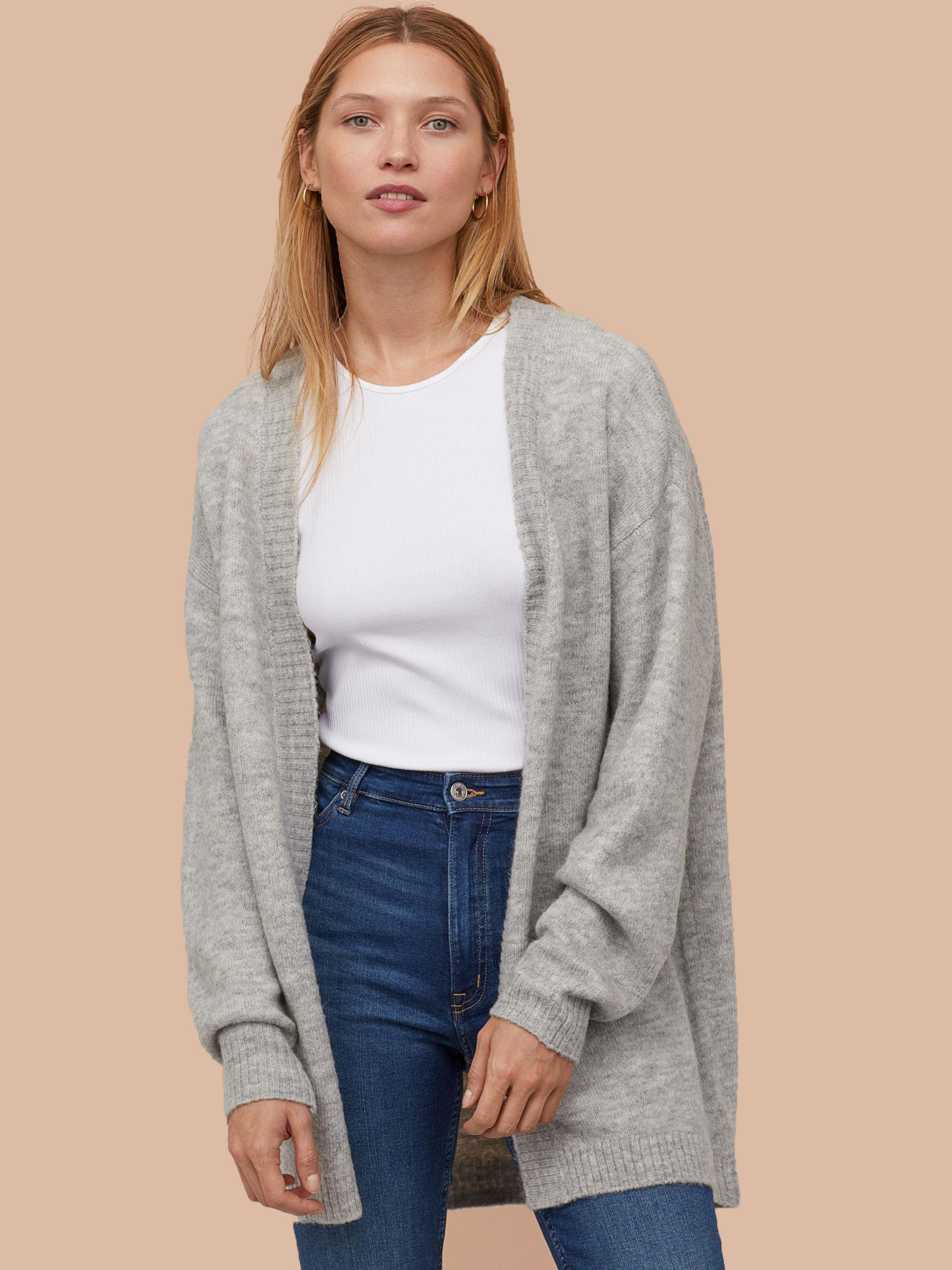 

Кардиган H& XAZ178237MTKT  Светло-серый, Кардиган H&M XAZ178237MTKT M Светло-серый