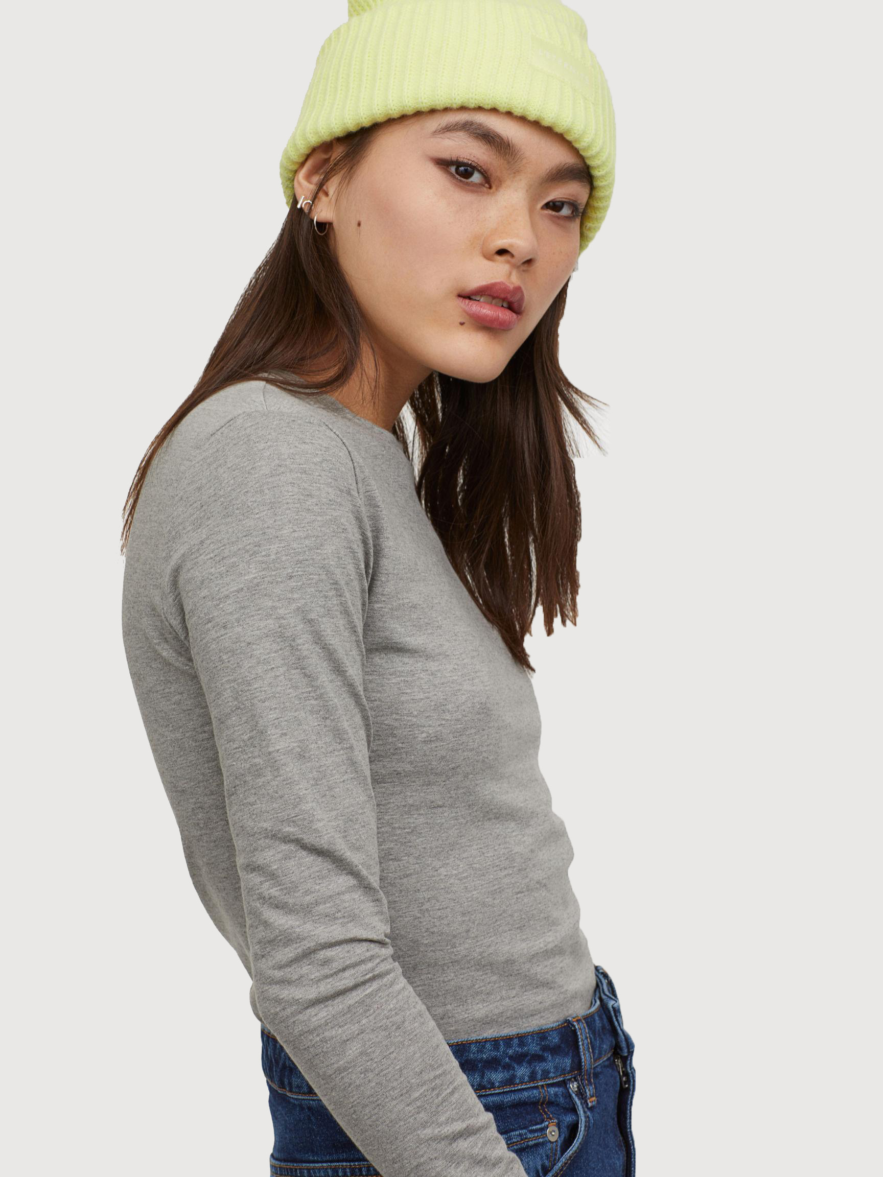 

Лонгслив H&M XAZ179674QHMR  Серый, Лонгслив H&M XAZ179674QHMR XXS Серый
