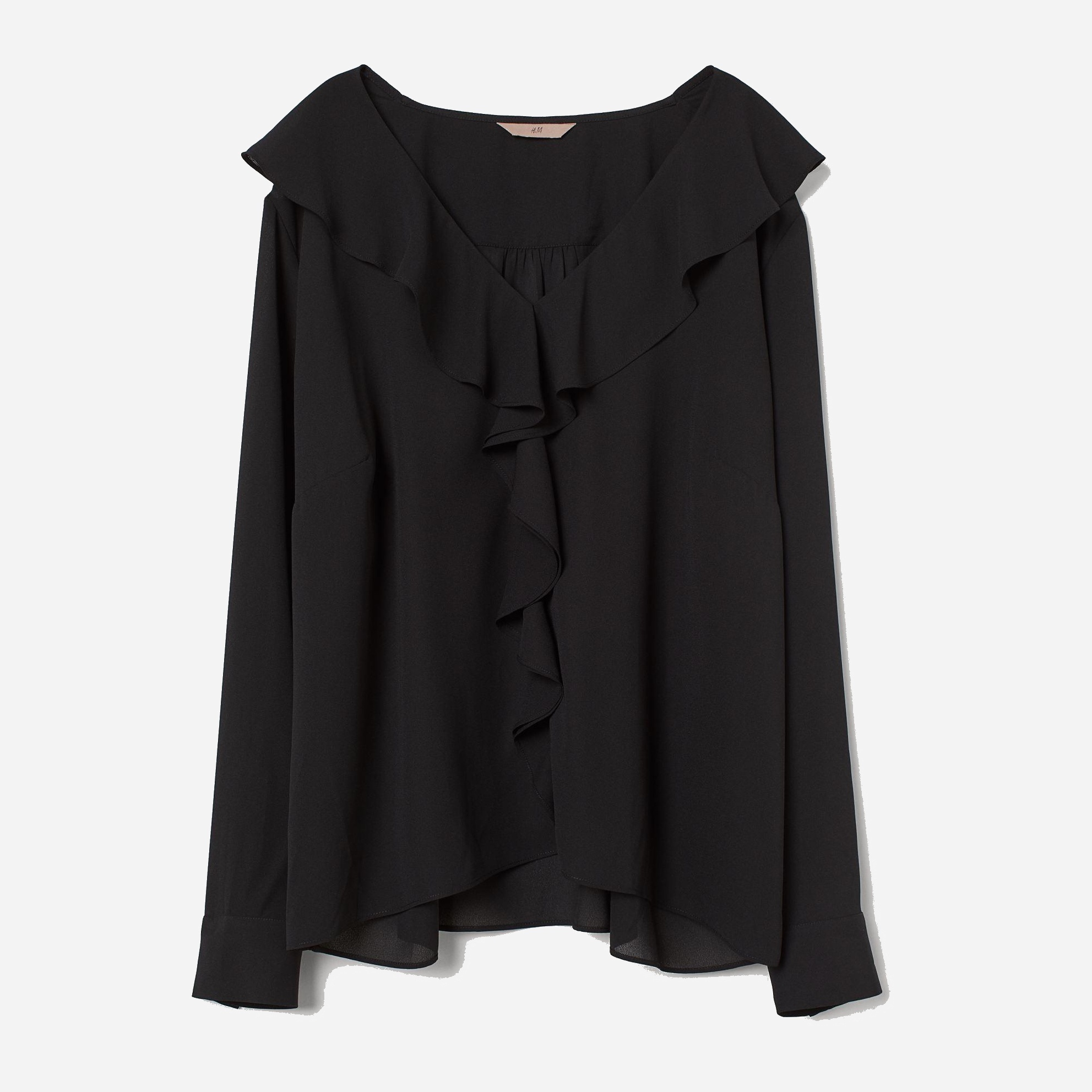 

Блузка H&M XAZ188996ZJXM  Черная, Блузка H&M XAZ188996ZJXM XL Черная