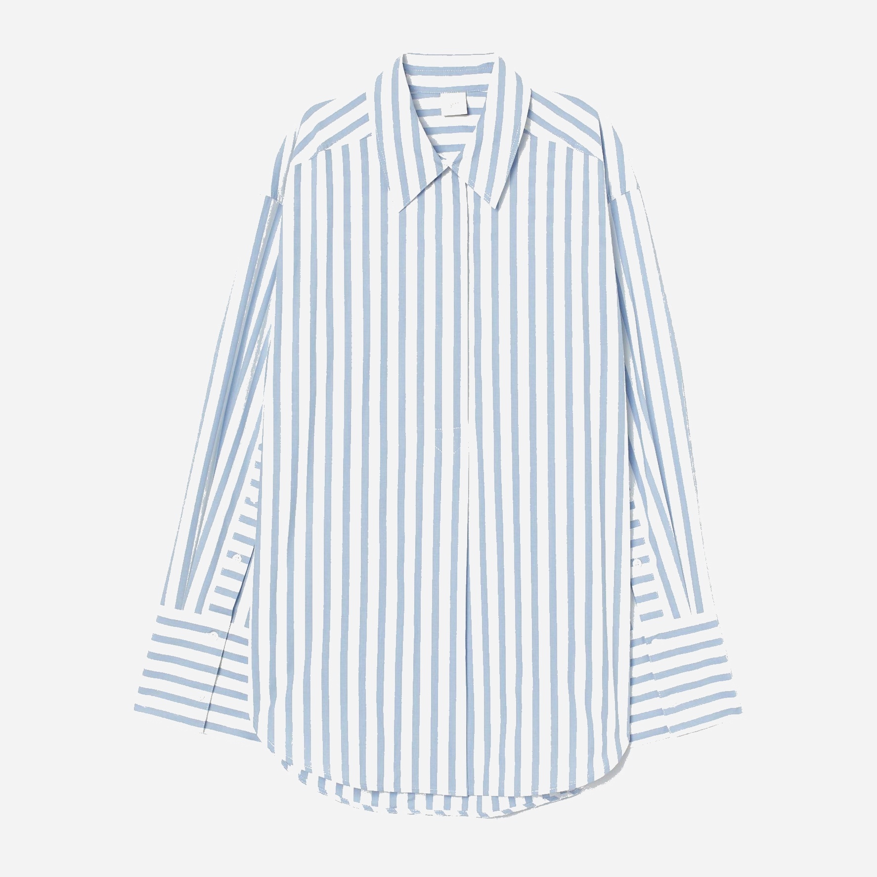

Блузка H&M XAZ205631XVLR L Голубая с белым