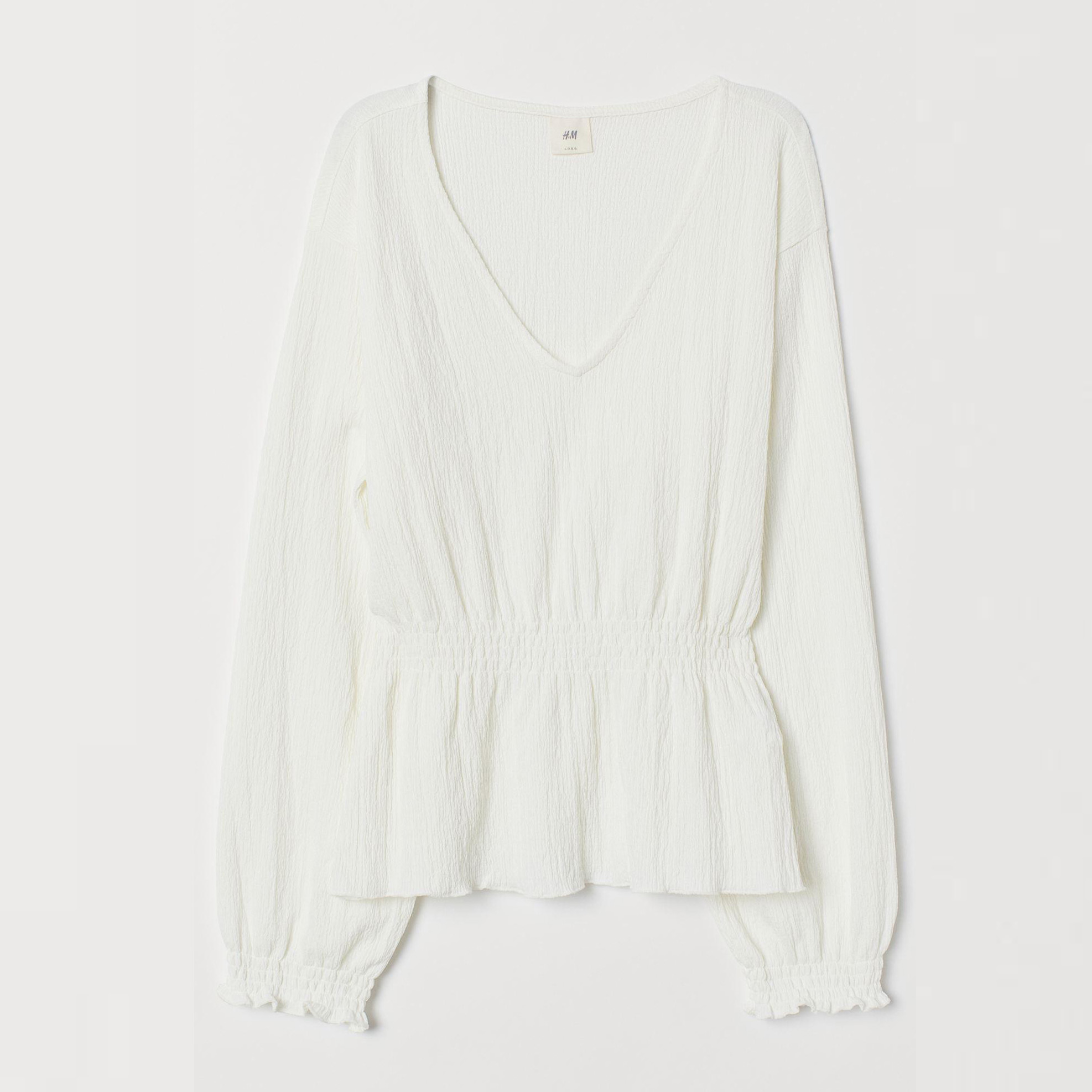 

Блузка H&M XAZ208289JMMB  Молочная, Блузка H&M XAZ208289JMMB L Молочная