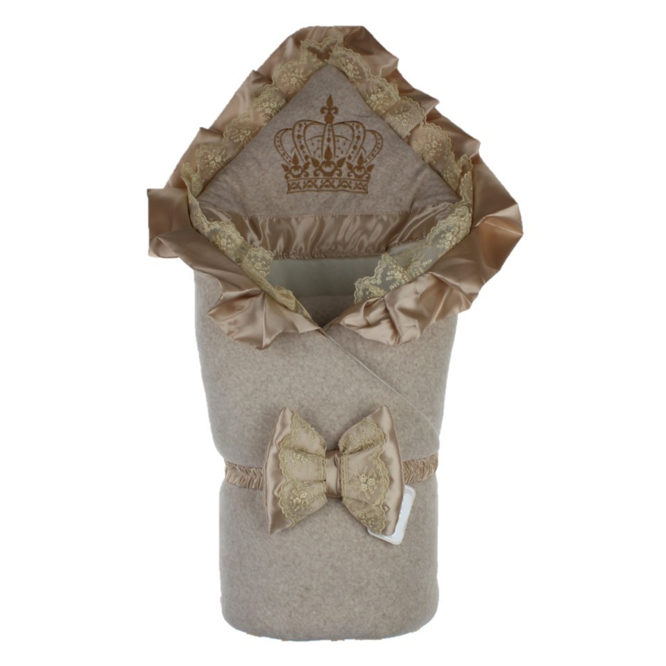 

Зимний конверт на выписку в роддом новорожденному Kingdom 85х85 см Капучино р.56-68