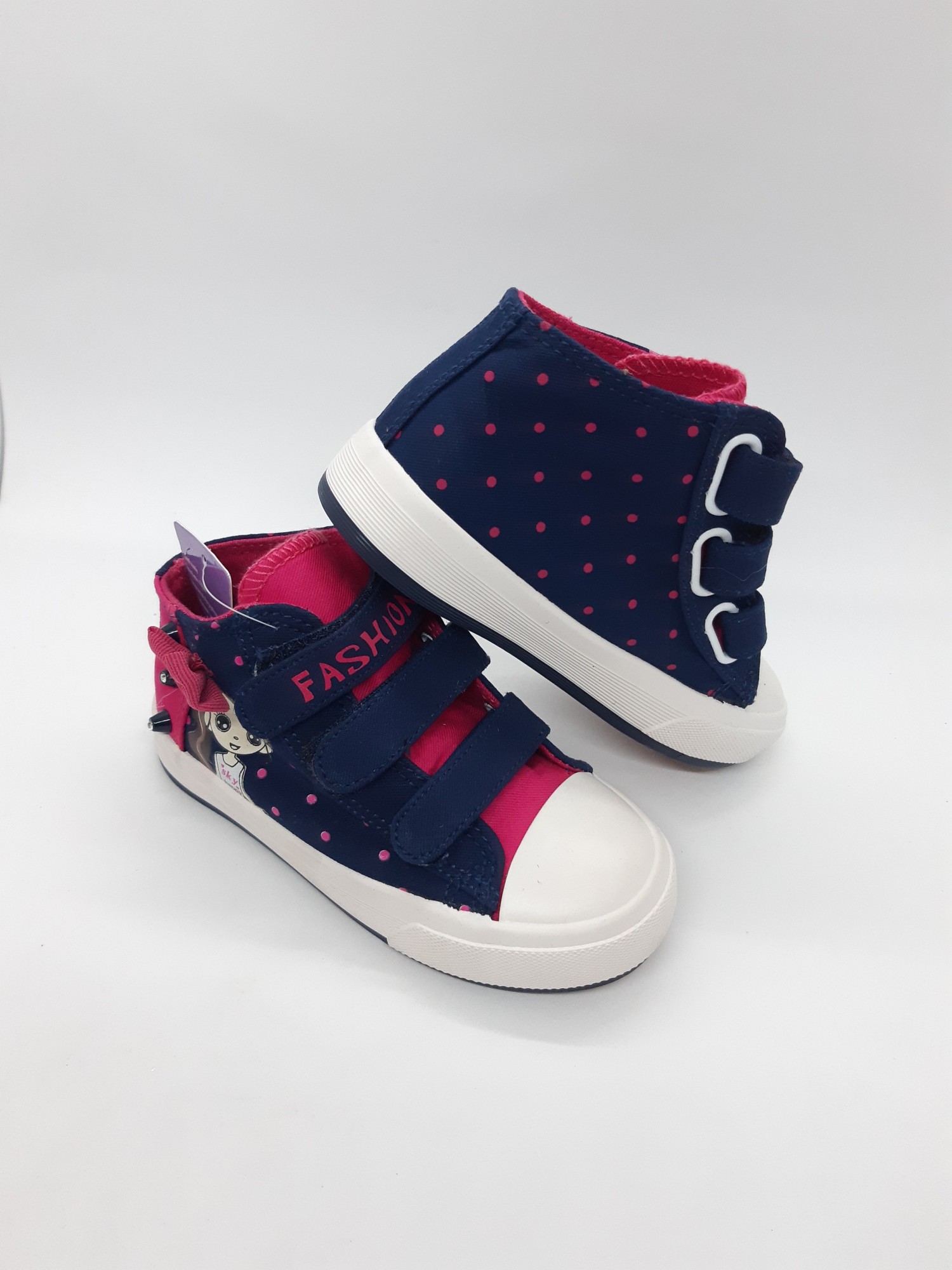 

Высокие кеды на девочку Tom.m синие с розовым девочка KED-0008 29 р 18,5 см