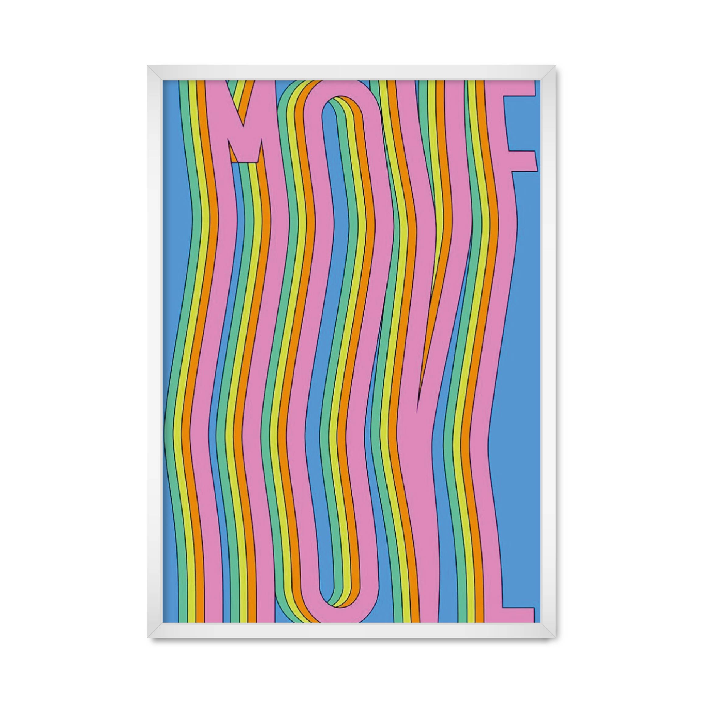 

Постер "Move" без стекла 42 x 59.4 см в белой рамке