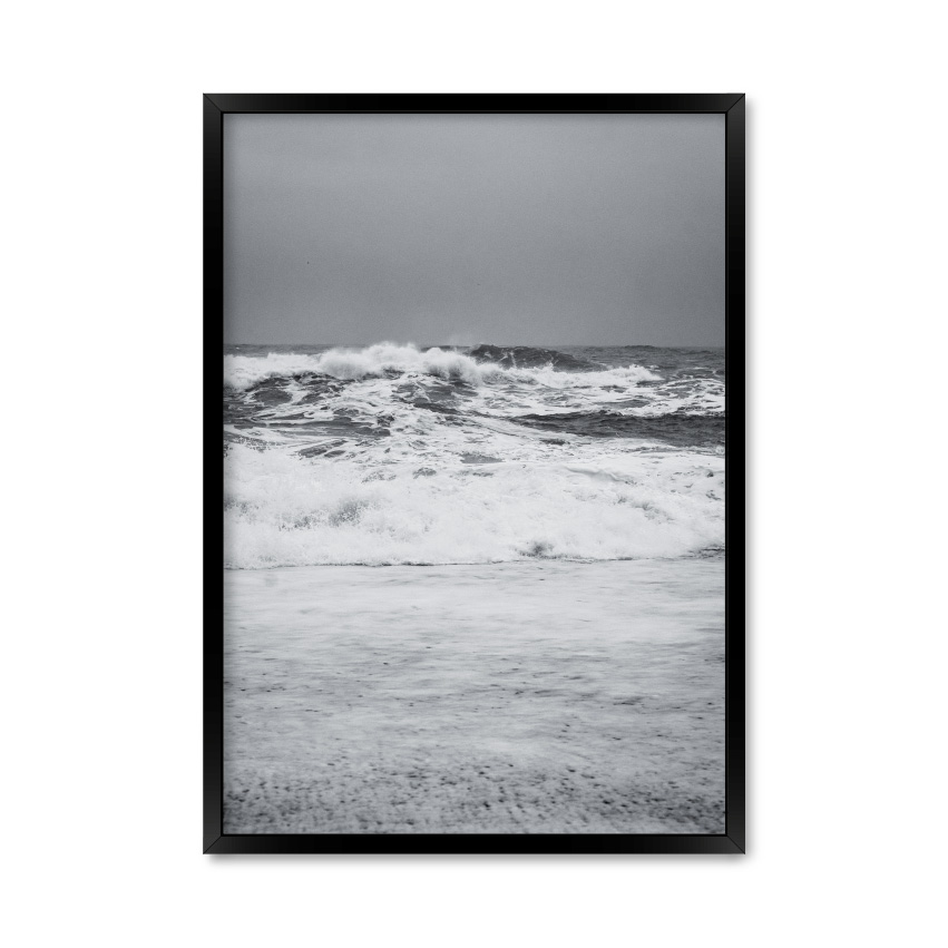 

Постер "Море, волны" без стекла 42 x 59.4 см в чёрной рамке