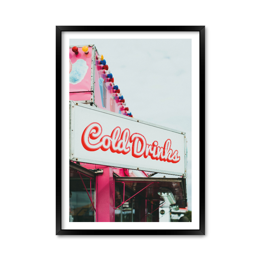 

Постер "Cold Drinks" без стекла 42 x 59.4 см в чёрной рамке