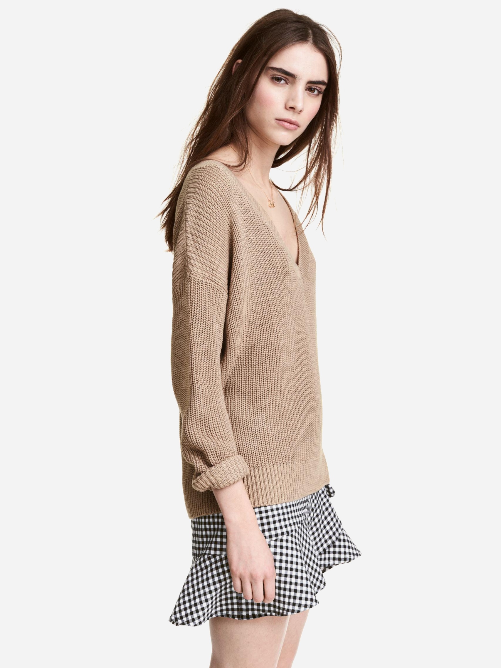 

Пуловер H&M XAZ159016CQHA L Темно-бежевый