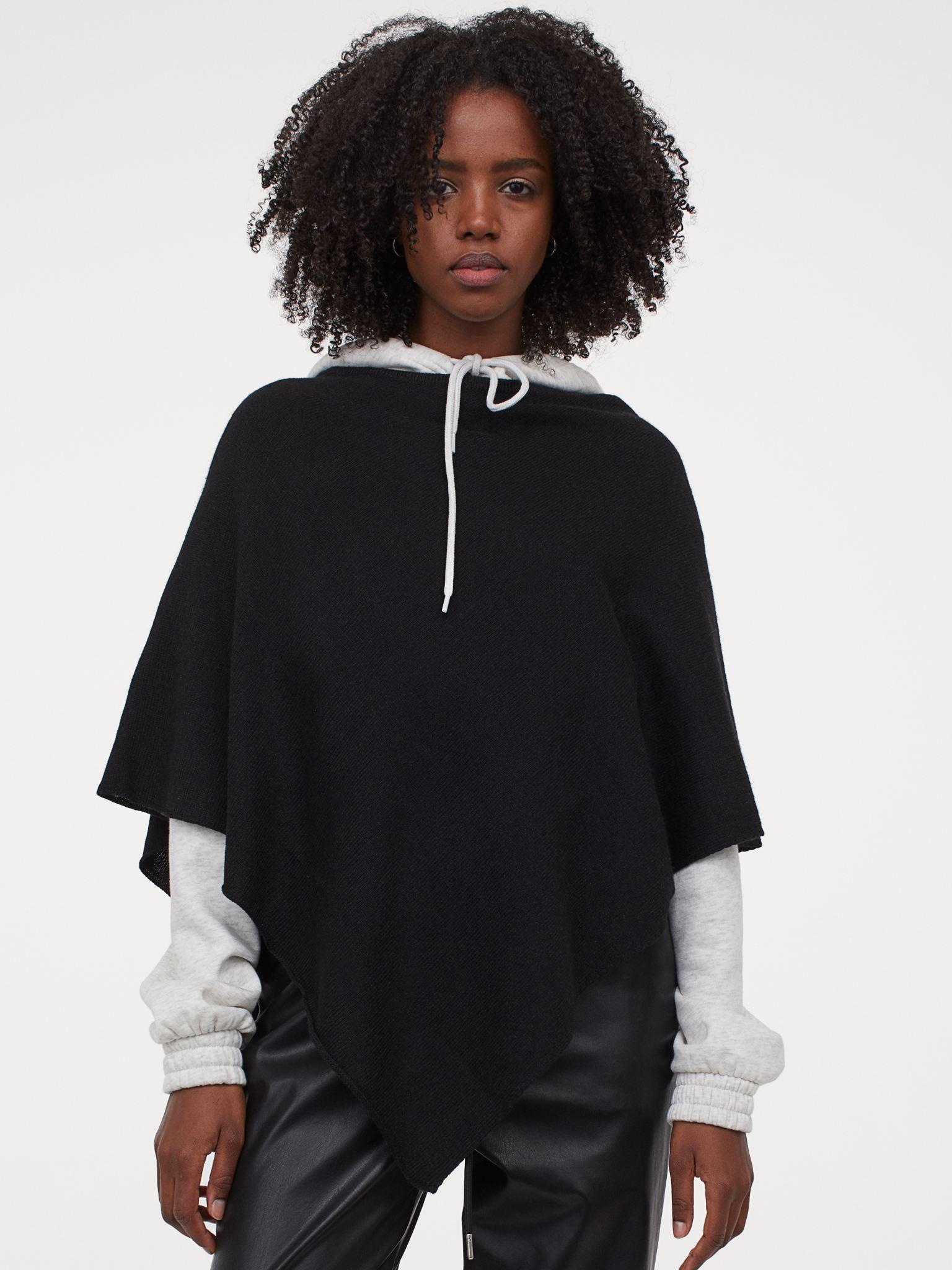 

Пончо H&M XAZ247510ONAS One Size Черное