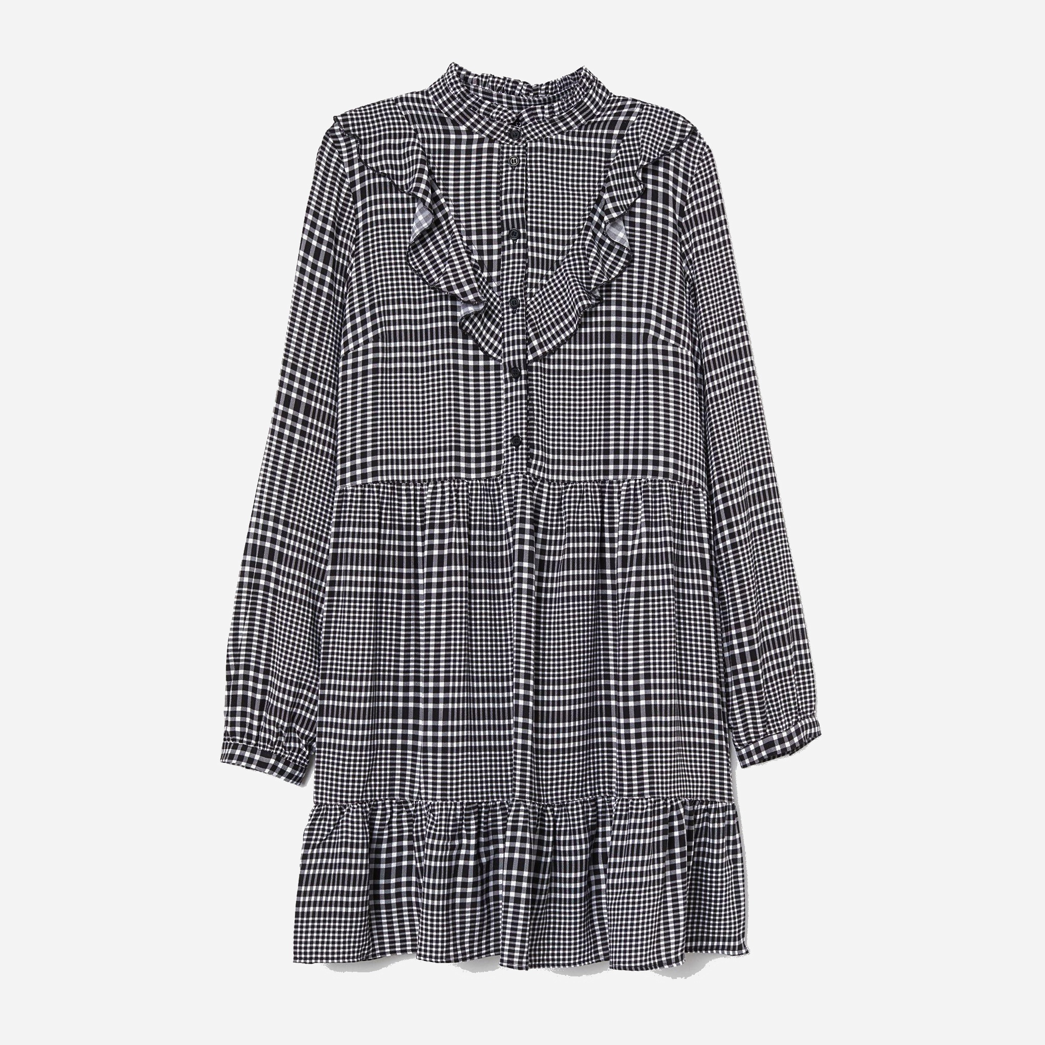 

Платье H&M XAZ235508ORDD  Черное с белым, Платье H&M XAZ235508ORDD 48 Черное с белым