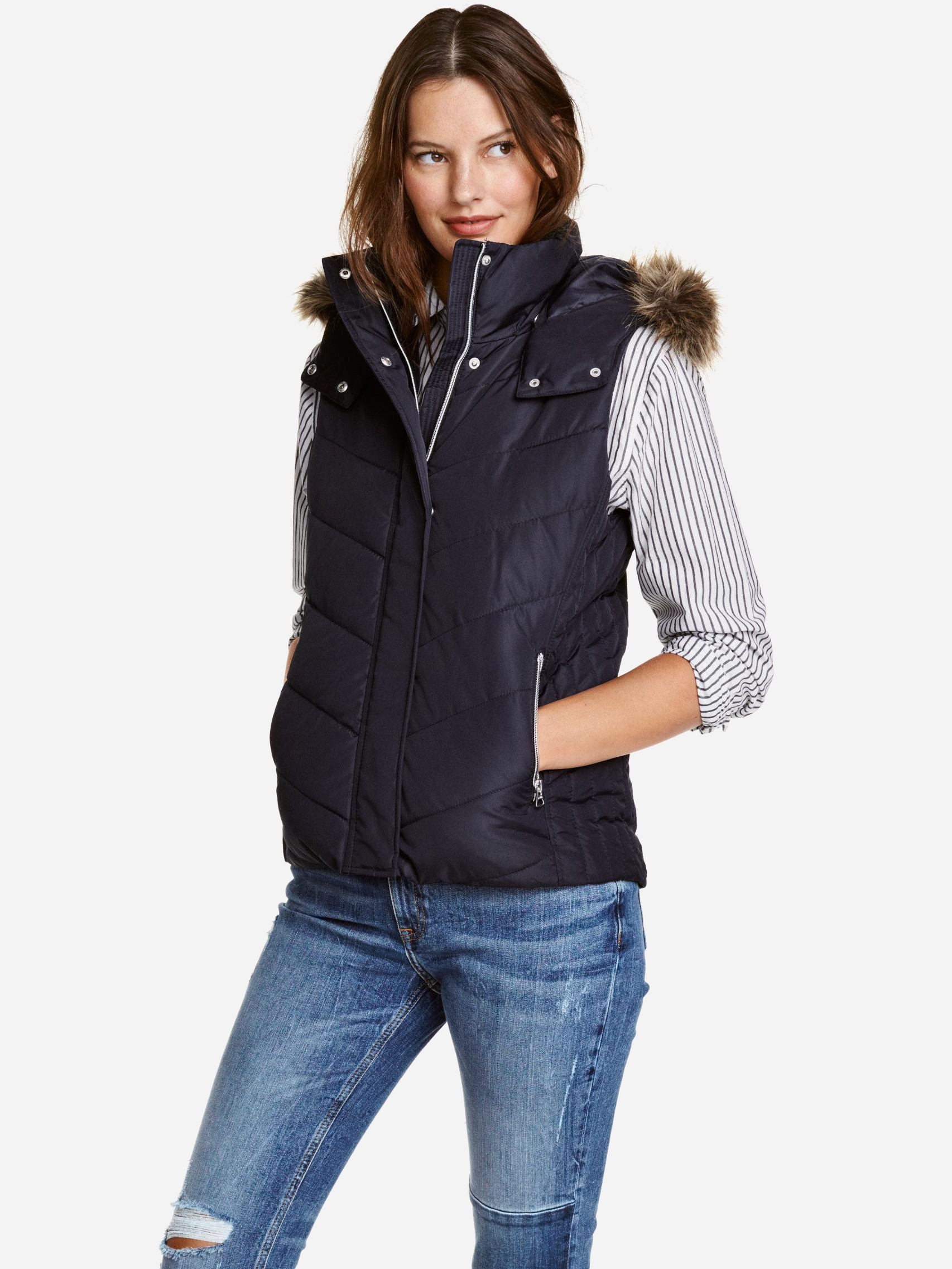 

Жилет H&M XAZ159369FYGC 36 Темно-синий