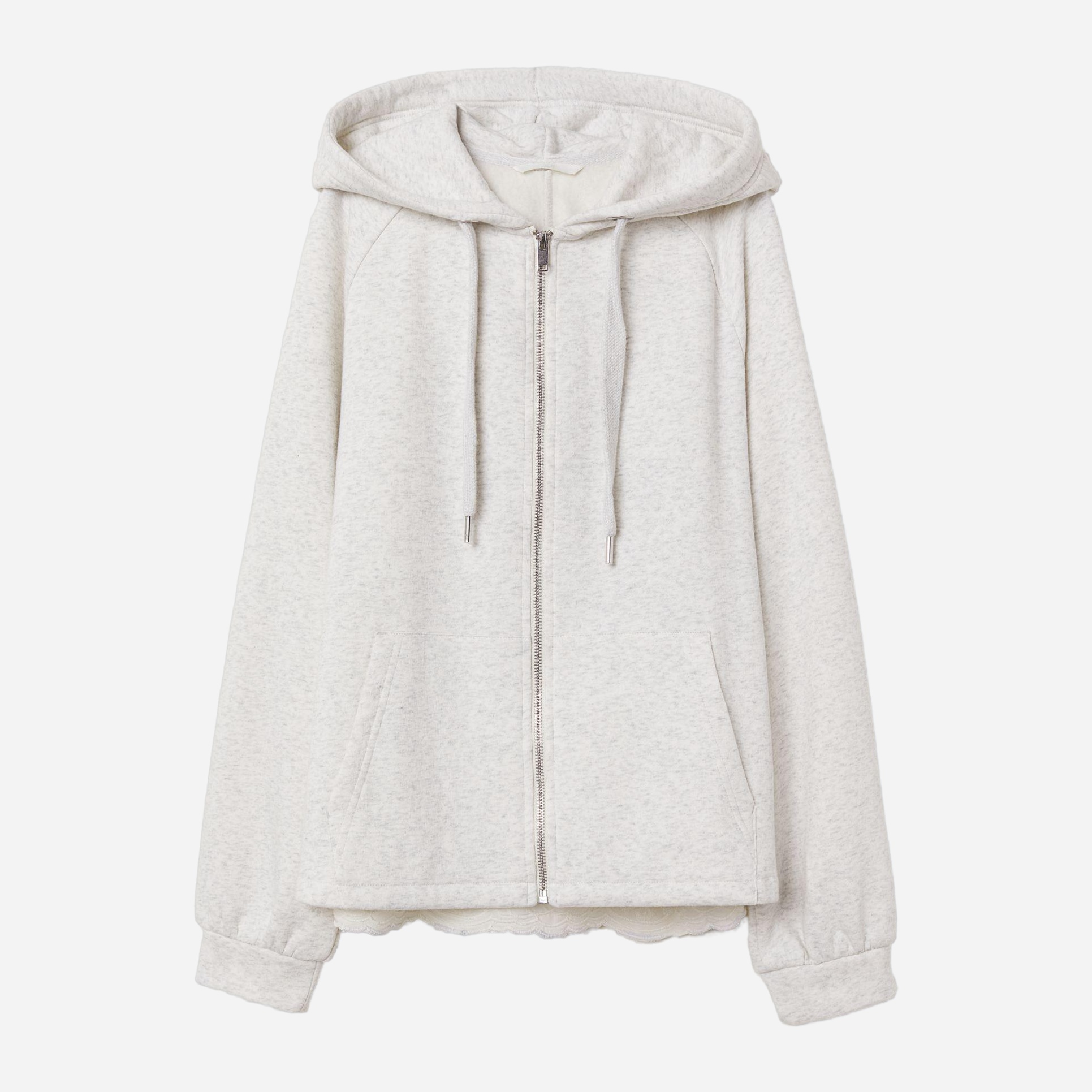 

Толстовка H&M XAZ204003DFCX L Белая с серым