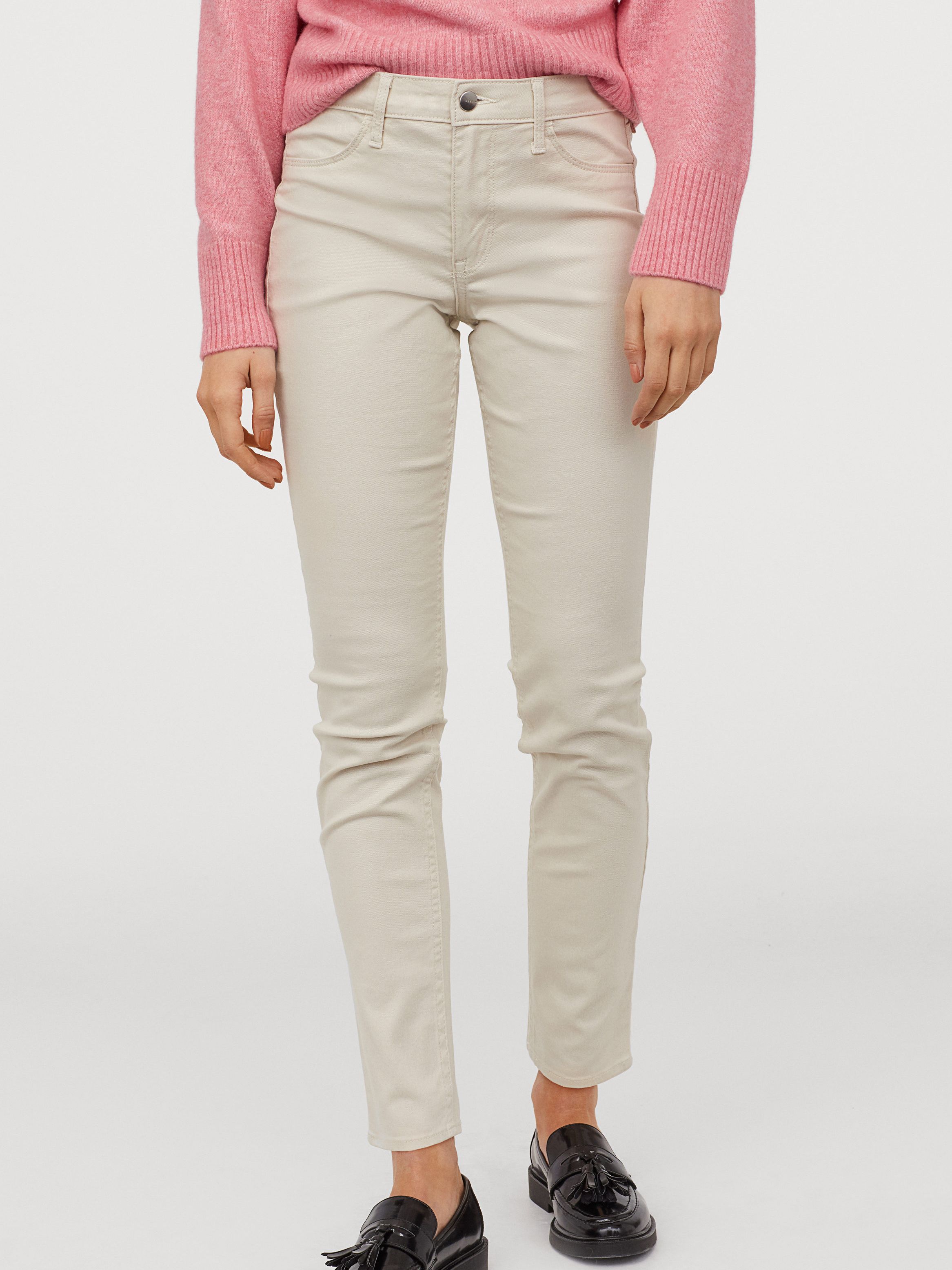 

Джинсы H&M 8985963bar 38 Светло-бежевые