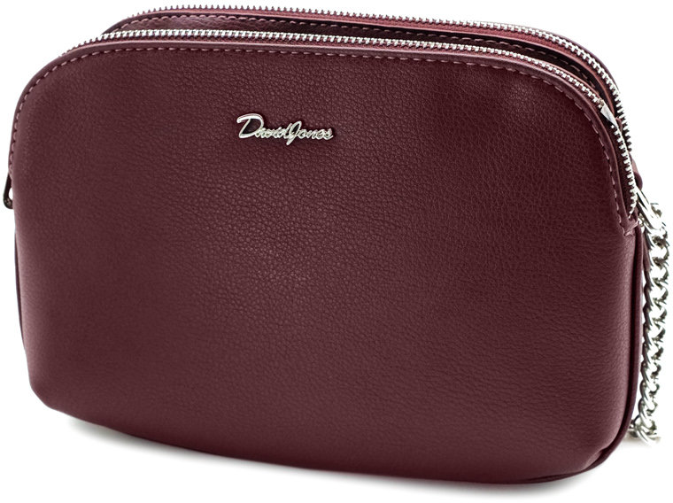 

Женская сумка кросс боди David Jones 7771862 бордовая