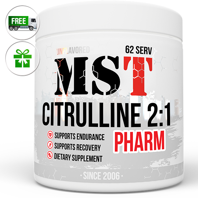 

Предтренировочный комплекс MST Nutrition Citrulline Pharm 2:1 250 г