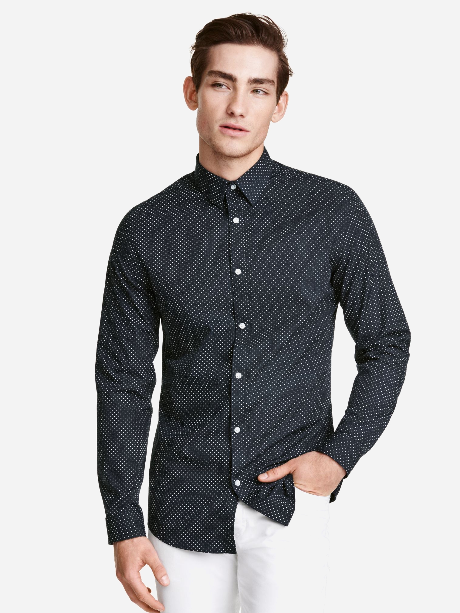 

Рубашка H&M 0400531-4  Синяя, Рубашка H&M 0400531-4 S Синяя