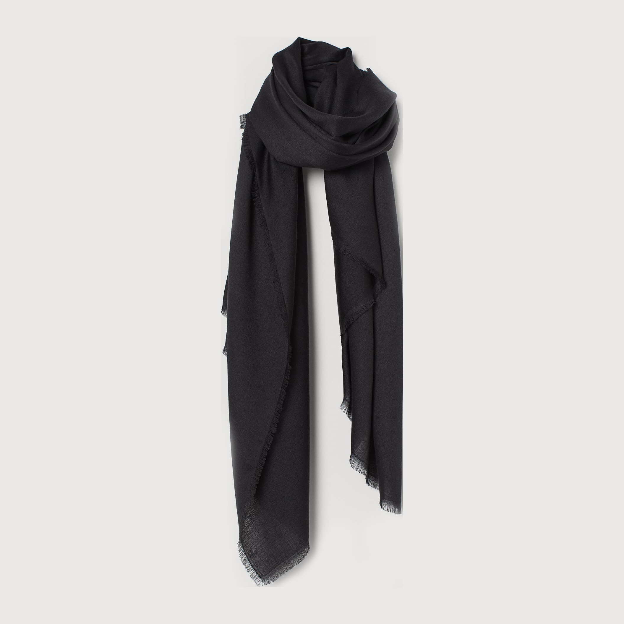 

Палантин H&M 9295082bar 110 х 180 см Черный
