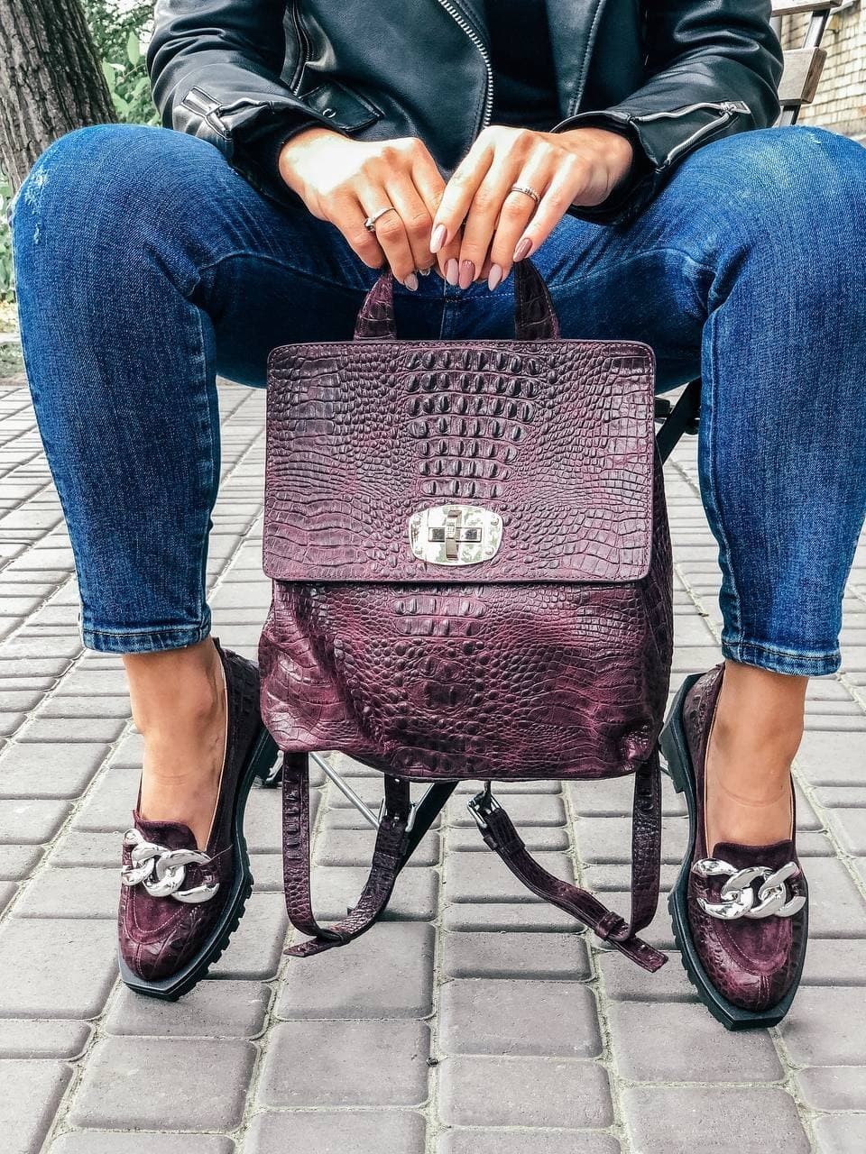 

Рюкзак DIANAANIPKO D285 Бордовый