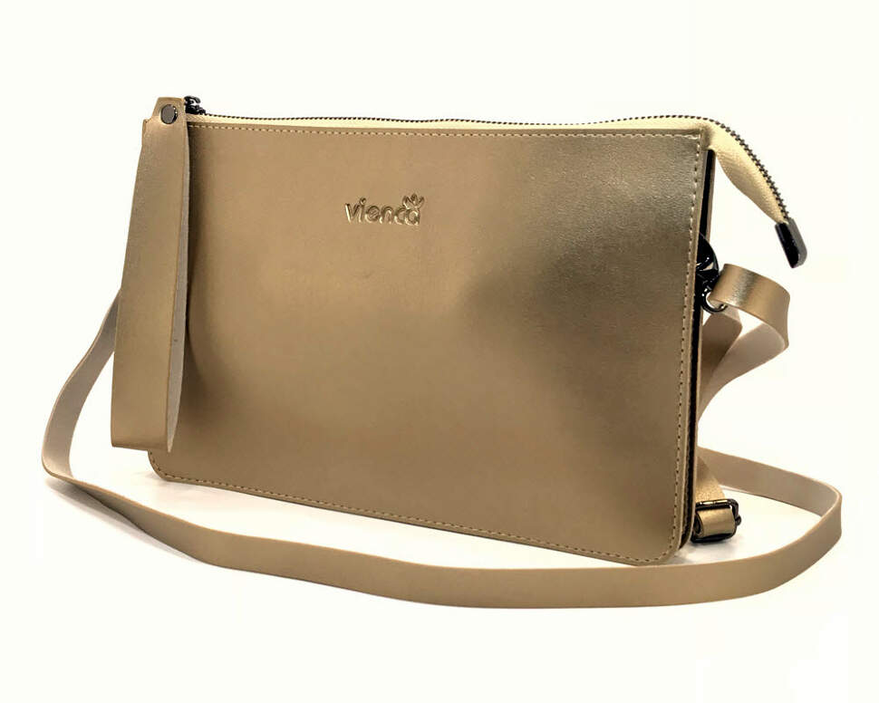 

Сумка клатч Vienca G2418 золотистая, G2418-02