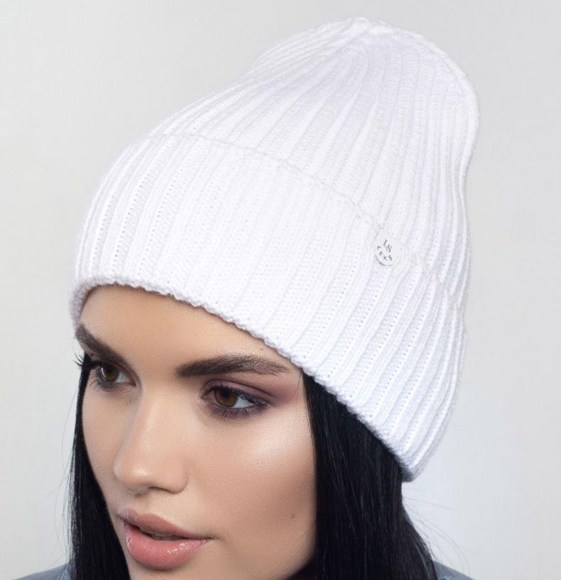 

Шапка женская LEKS ОГ 54-57 см демисезонная шерстяная двойная с отворотом 7489-Мадера белая