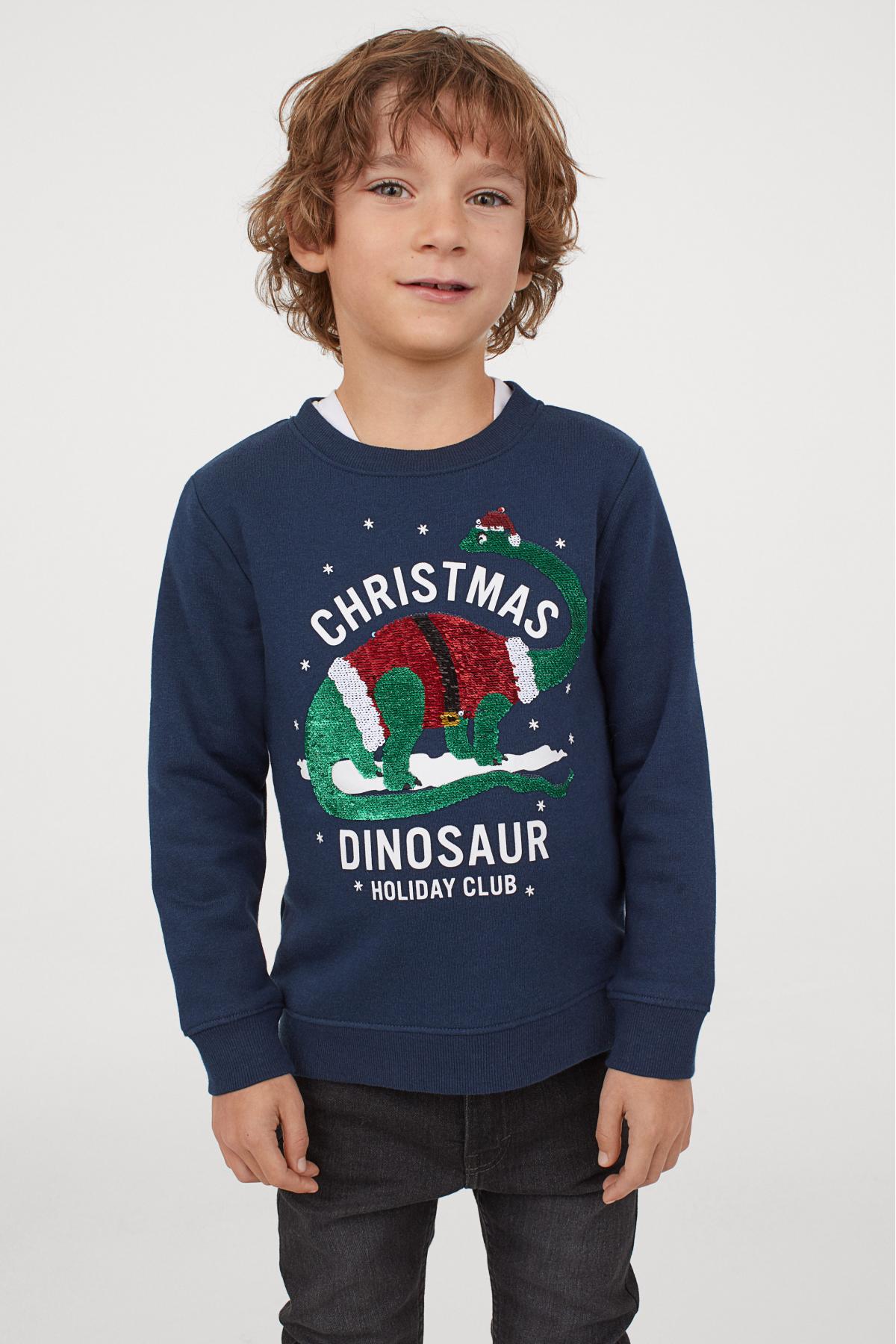 

Свитшот с пайетками H&M 110-116 (4-6y) Синий (6187-0872995007)