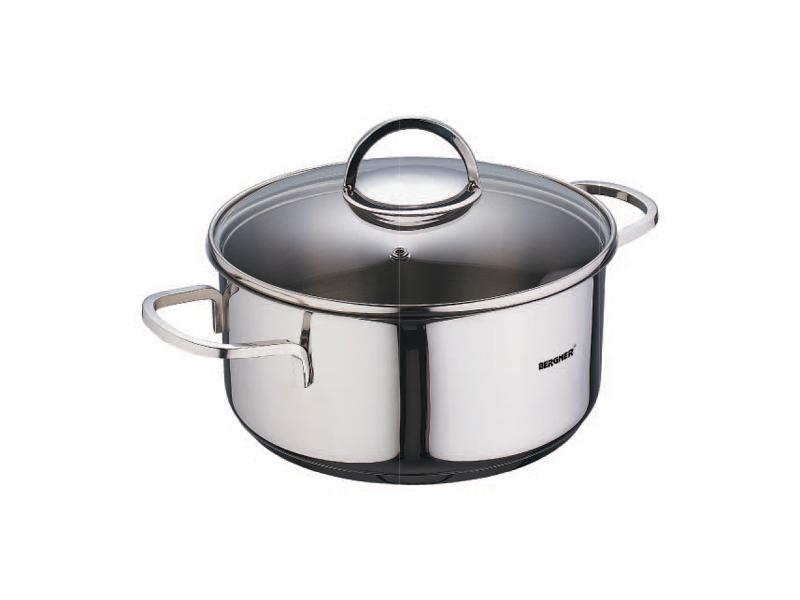 

Кастрюля из нержавеющей стали с крышкой Bergner Classic 1,35 л Ø16 см