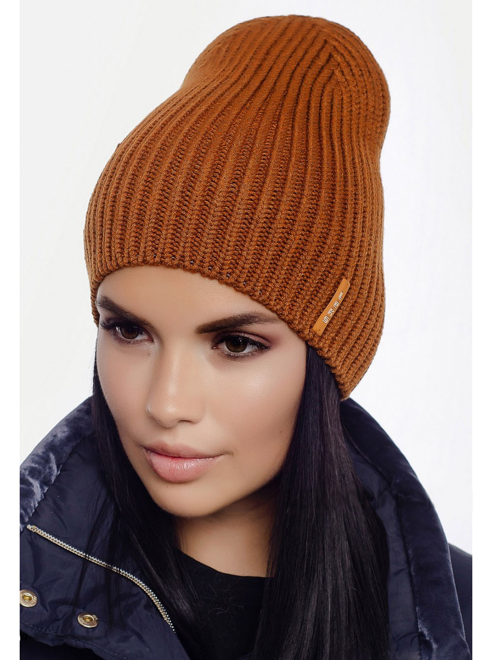 

Шапка Jolie Селфи темная горчица