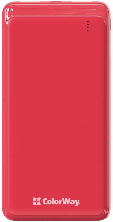 

УМБ ColorWay 10000 mAh Slim Red (CW-PB100LPF2RD)