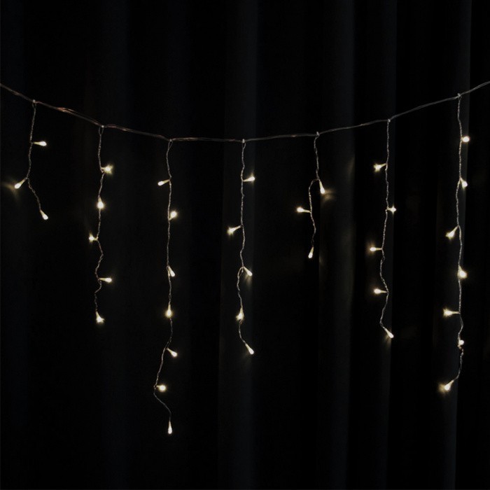 

Гирлянда STARLIGHT бахрома 100LED теплая белая 3,2x0.7м, прозрачный провод