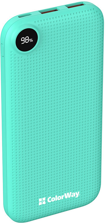 

УМБ ColorWay 10000 mAh Slim LCD Green (CW-PB100LPH2GR-D)