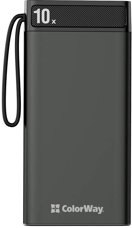 

УМБ ColorWay 10000 mAh Metal case 18W Black (CW-PB100LPI2BK-PDD)