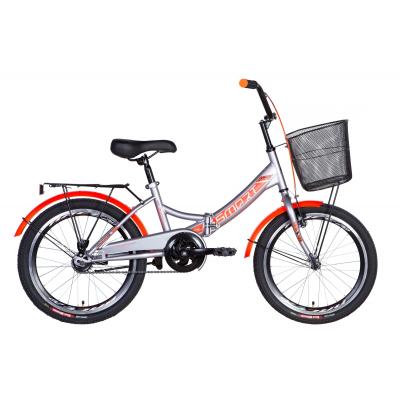 

Велосипед Formula 20" SMART рама-13" 2021 багажник+корзина Silver/Orange (OPS-FR-20-064)