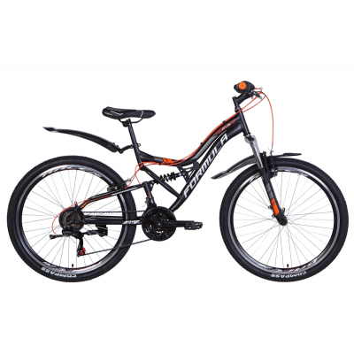 

Велосипед Formula 26" ATLAS AM2 Vbr рама-17" 2021 Black/Orange (OPS-FR-26-453)