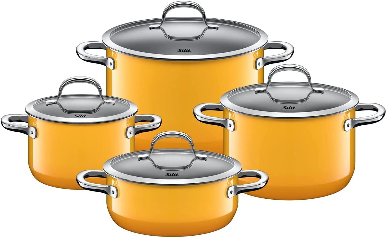 

Набор кастрюль WMF Silit Passion Yellow 4 предмета