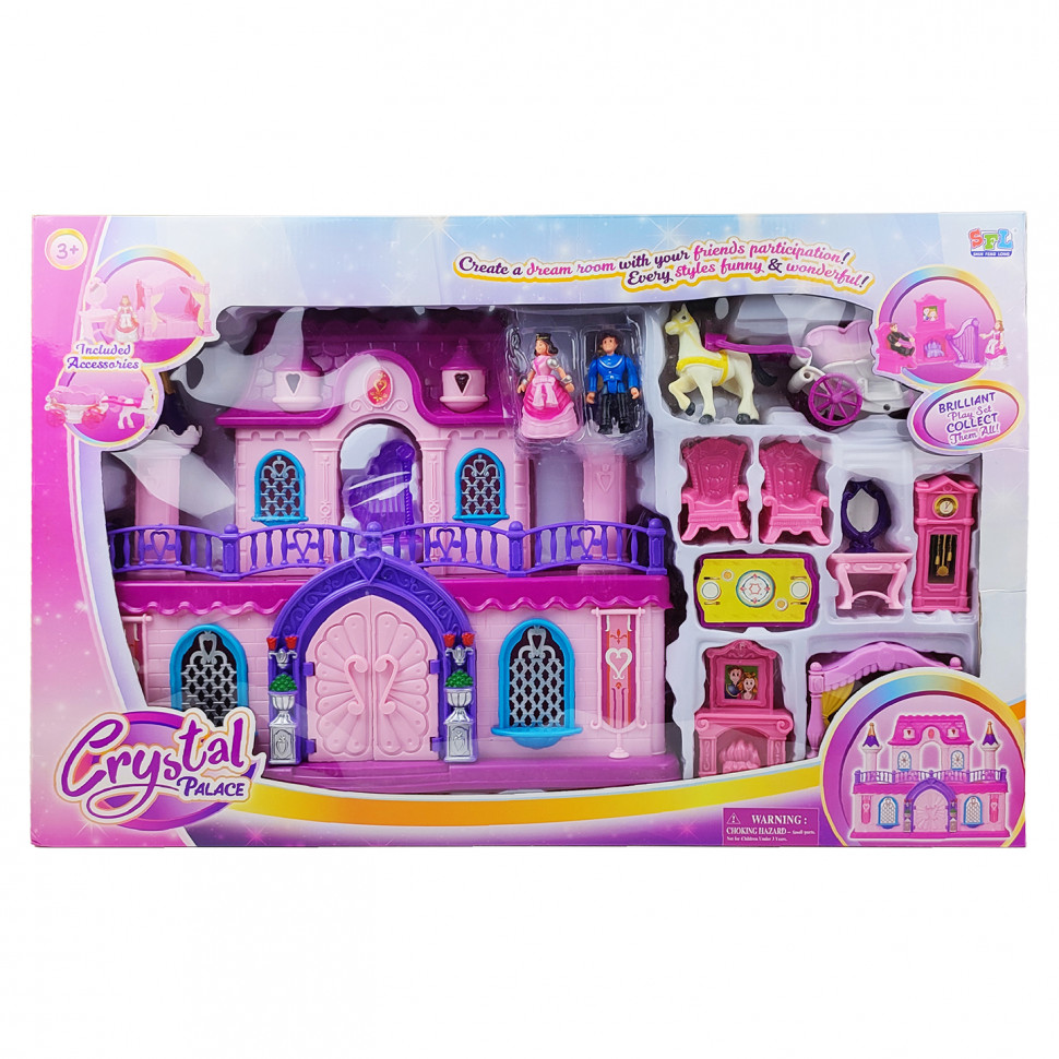 

Игровой набор "Хрустальный замок" куколки, мебель, аксессуары 16338C