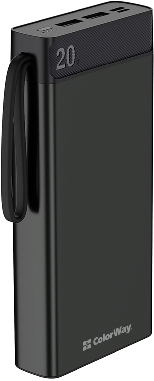

УМБ ColorWay 20000 mAh Metal case Black (CW-PB200LPB2BK)