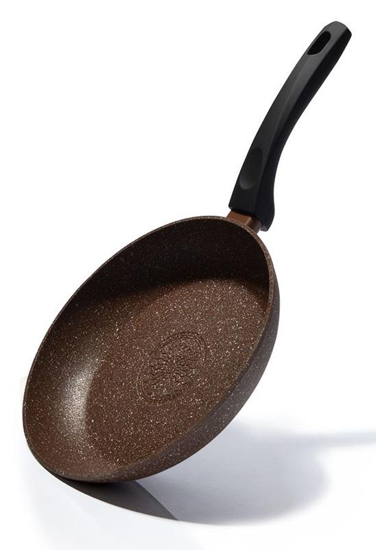 

Сковорода Fissman Fuego Stone Chocolate Ø24см с антипригарным покрытием Platinum (каменная крошка)