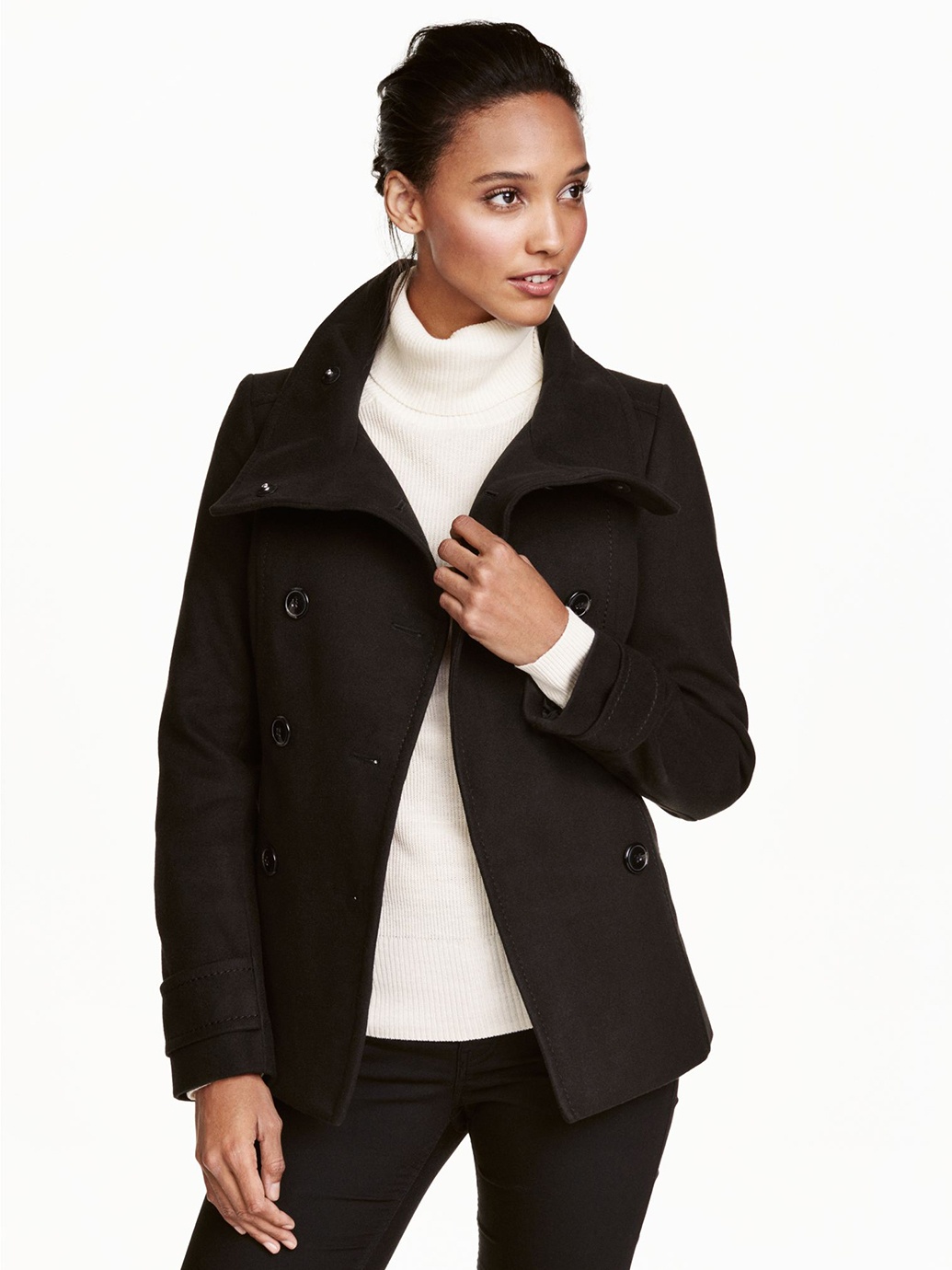 

Пальто H&M 5784007  Черное, Пальто H&M 5784007 36 Черное