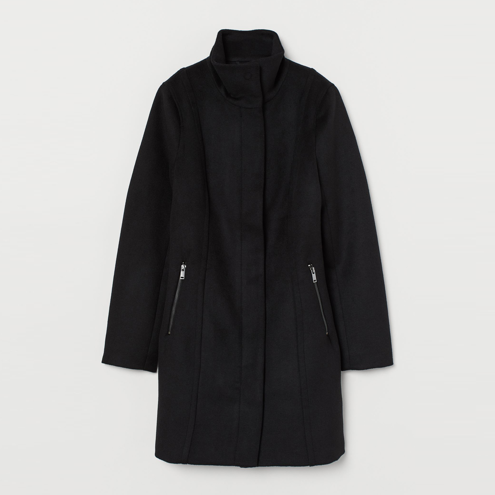 

Пальто H&M 1917756 38 Черное