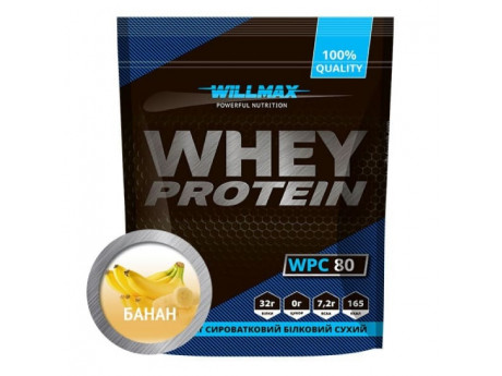 

Протеин Willmax Whey Protein 80% (920 грамм) Вкус Банан