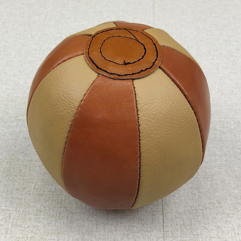 

Медбол кожаный 2 кг мк-2 бежево-коричневый