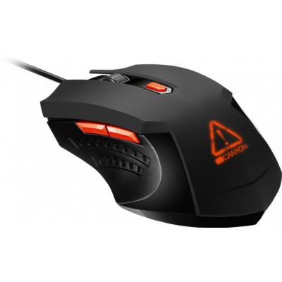 

Мышь Canyon Star Raider CND-SGM01RGB Black/Orange USB