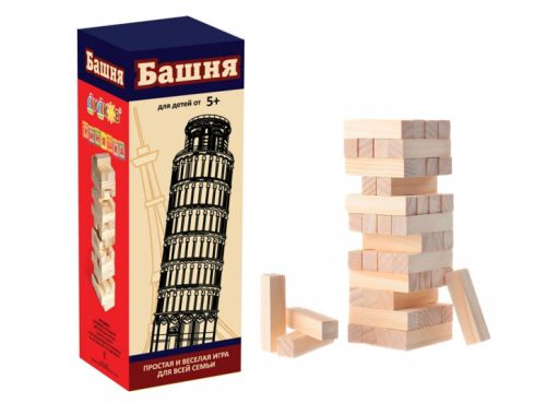 

Настольная игра "Башня", 44 бруска 20060