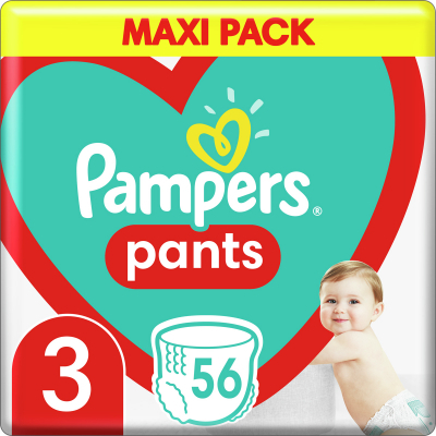 

Подгузник Pampers трусики Pants Размер 3 (6-11 кг) 56 шт (8006540068663)