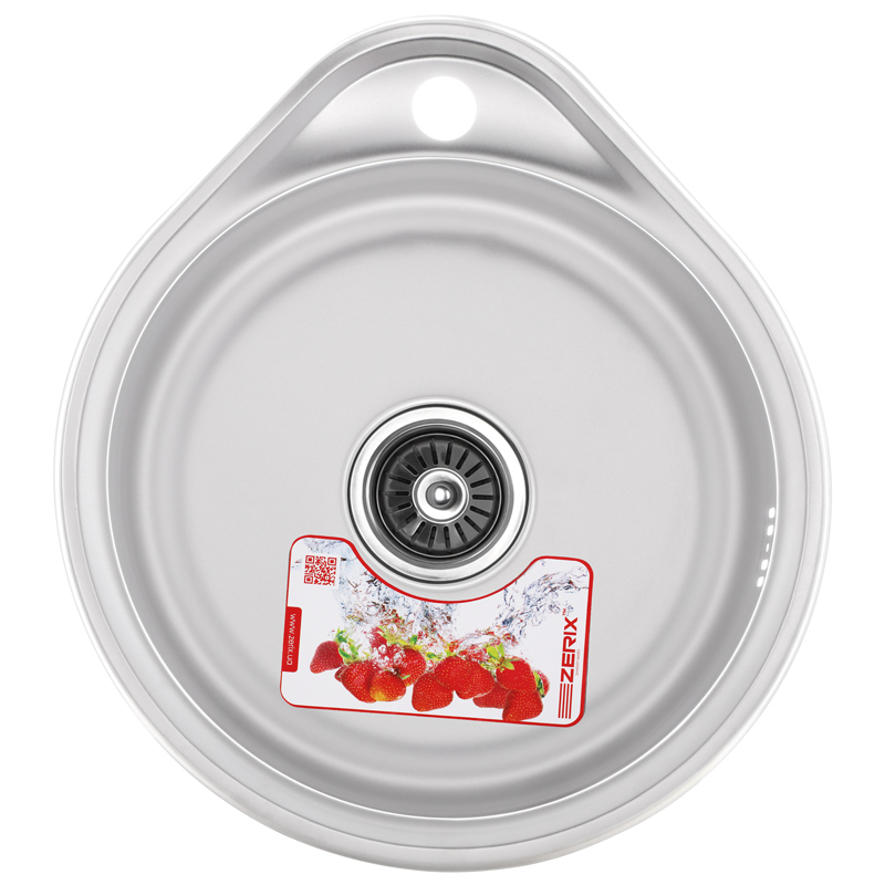 

Мийка кухонна ZERIX Z4843-08-180E (satin) (ZX1598)