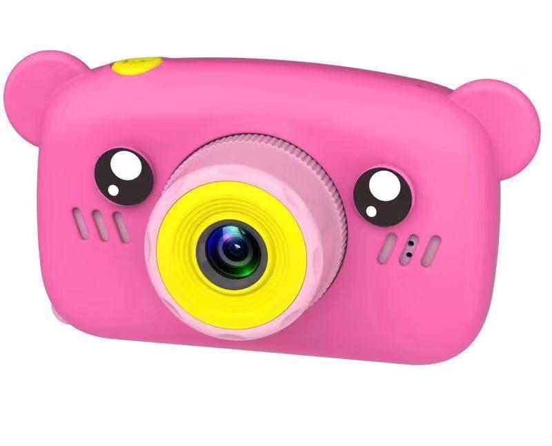 

Детский цифровой фотоаппарат TOY G 9 Bear 20 Мп с 1 камерой розовый