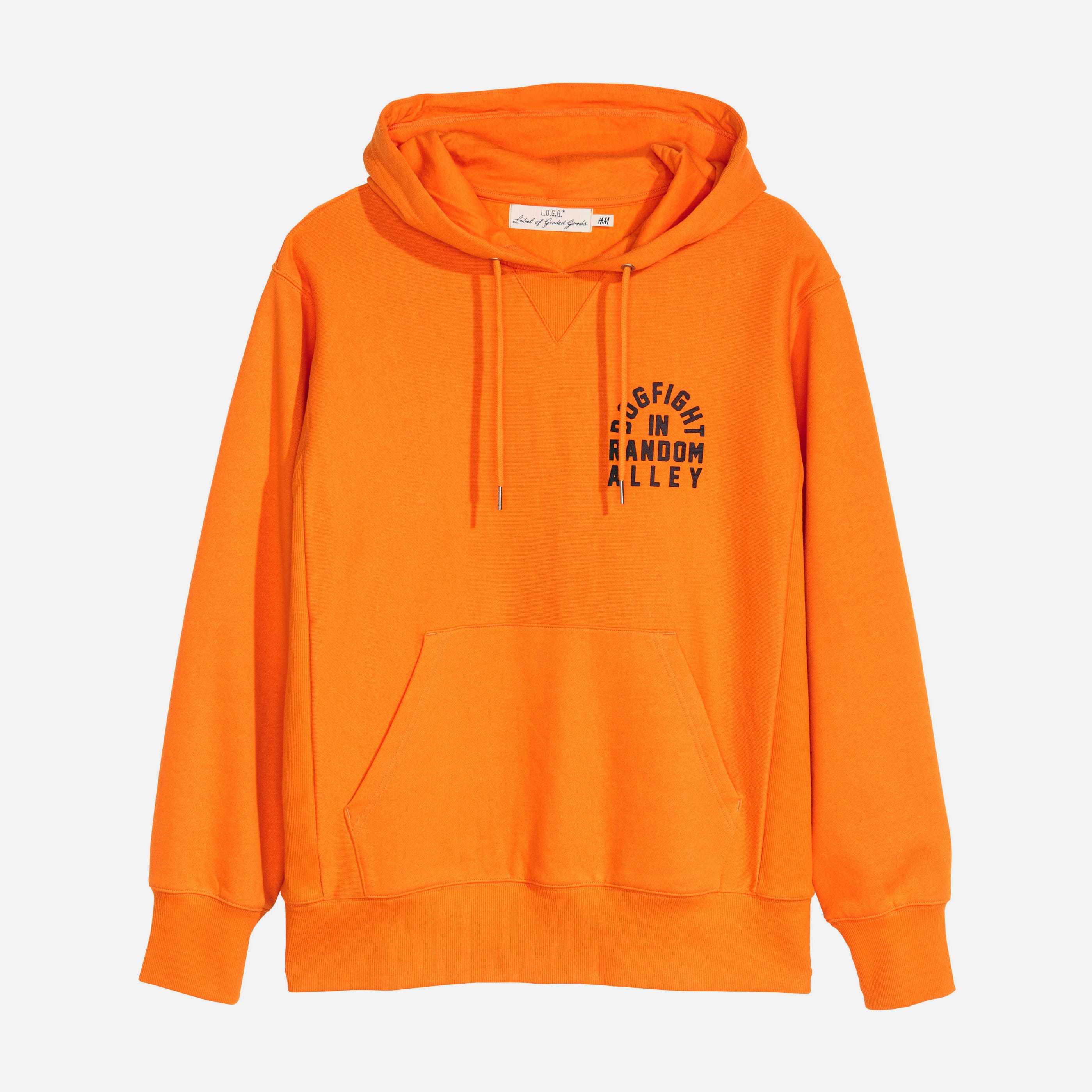 

Худи H&M L.O.G.G. XAZ155824ZUWQ XL Оранжевое с принтом