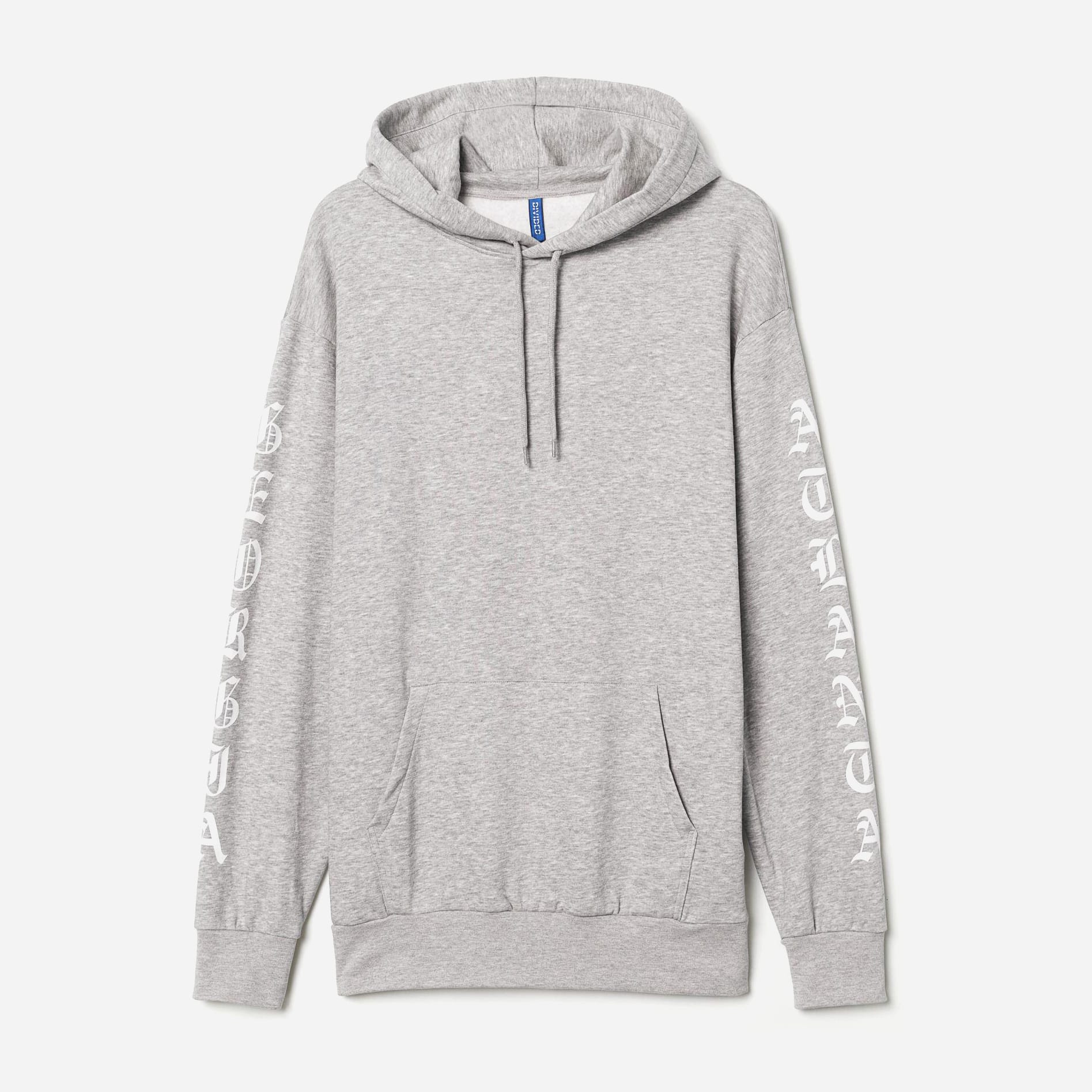 

Худи H&M Divided XAZ179101PNFJ 2XL Серое в белые узоры